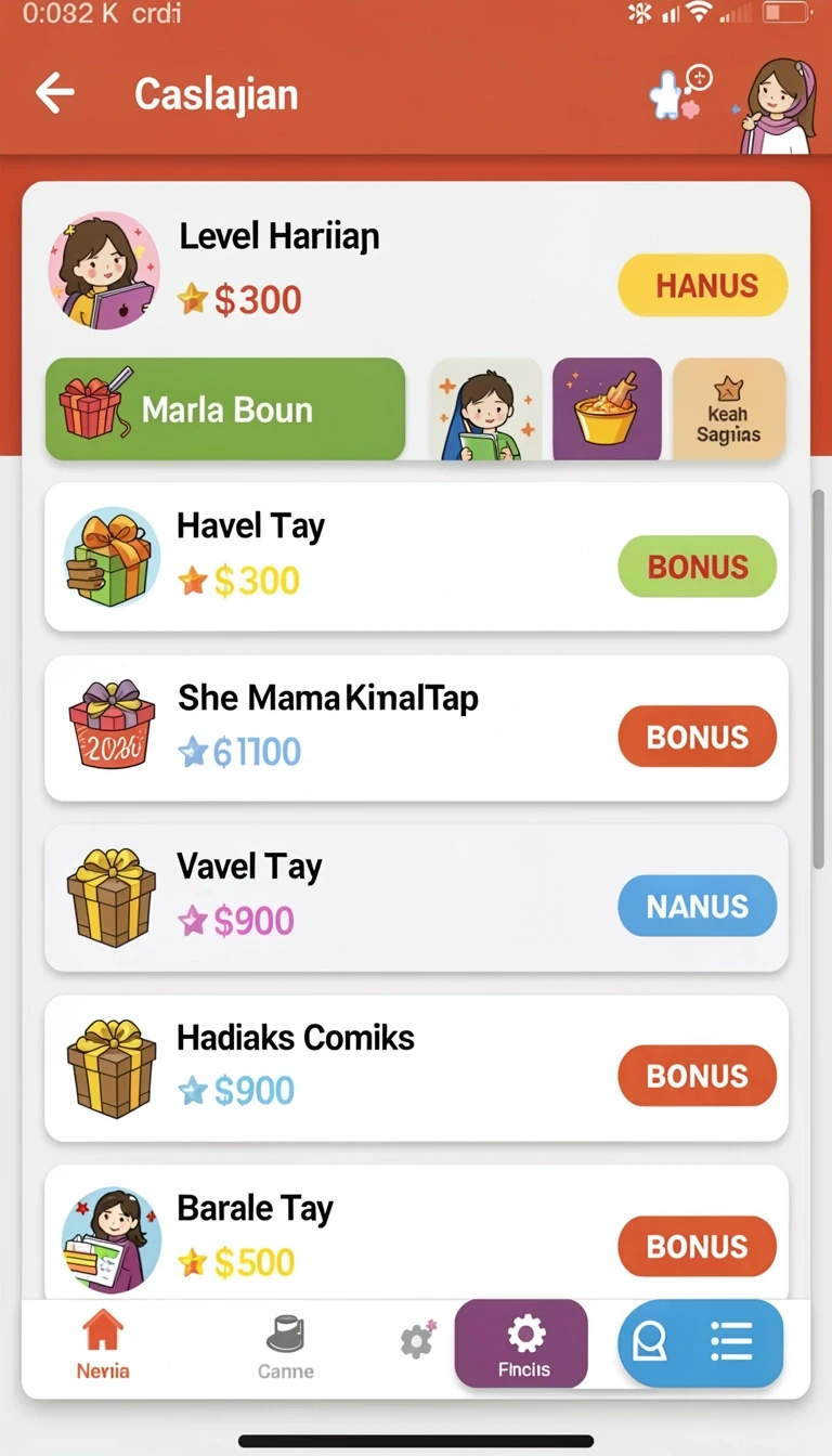 pgking tampilan unduhan